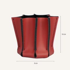 Elegante portalápices de cuero auténtico LEILUX