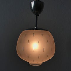 Elegant Pendant Lamps by Aloys Ferdinand Gangkofner for Peill & Putzler, 1950s