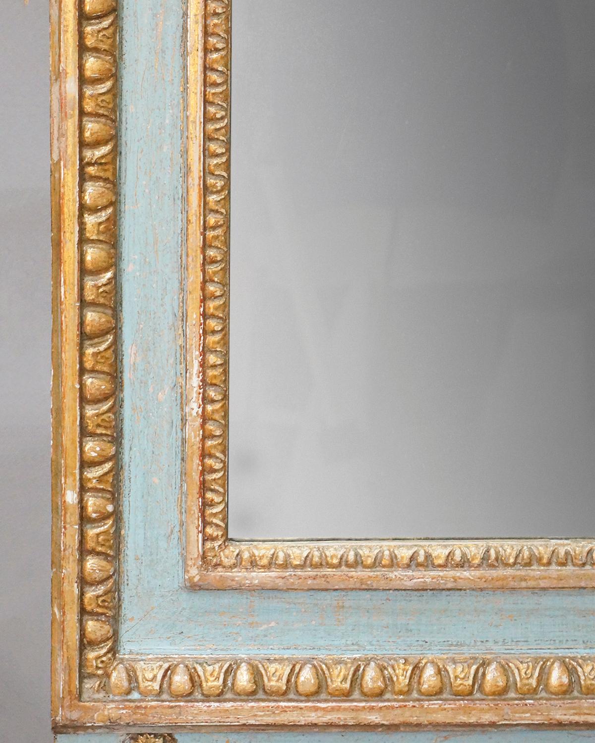 Hand-Carved Elegant Period Gustavian Pier Mirror