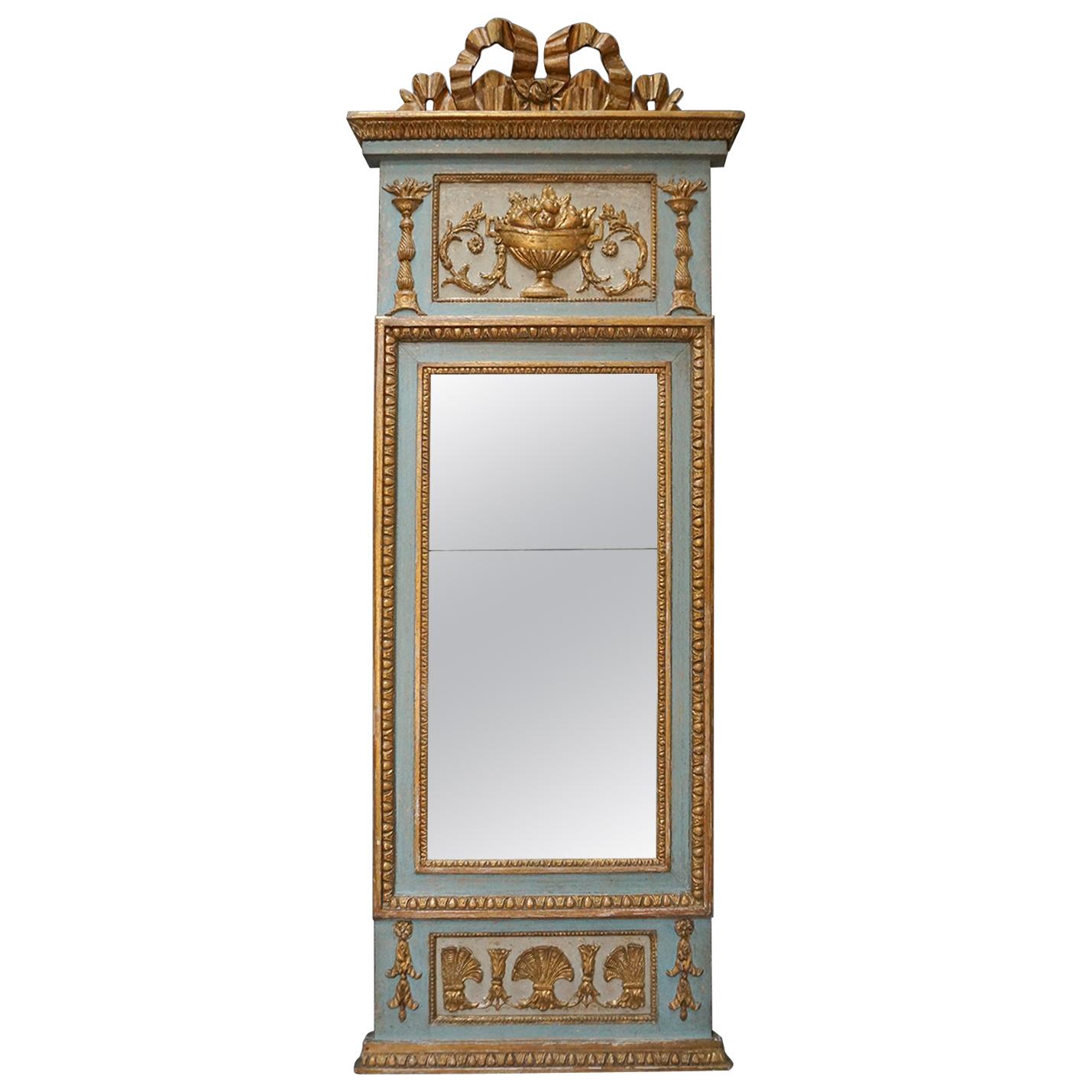 Elegant Period Gustavian Pier Mirror