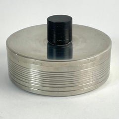 Elegant Pewter Box with Black Wooden Knob, Swedish Grace, GAB 1934