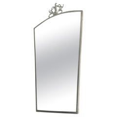 Elegant Pewter Mirror, Swedish Grace, Late 1920s