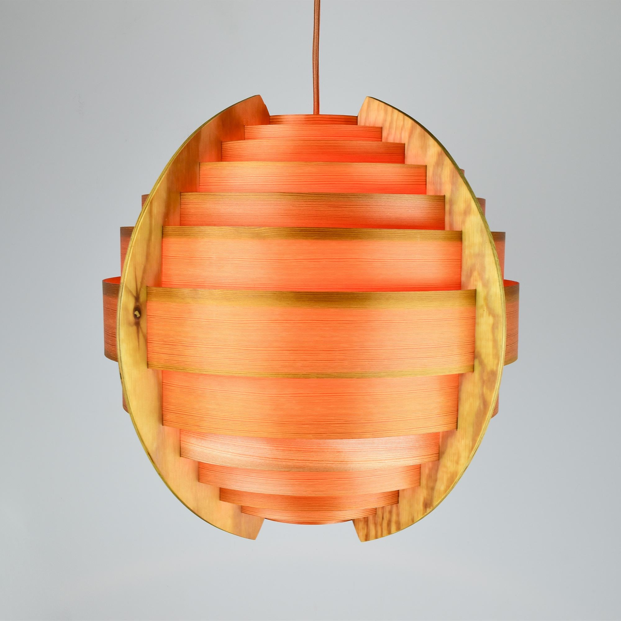 Elegance Pine Pendant Light di Hans-Agne Jakobsson  Ellysett, anni '70 in vendita 5