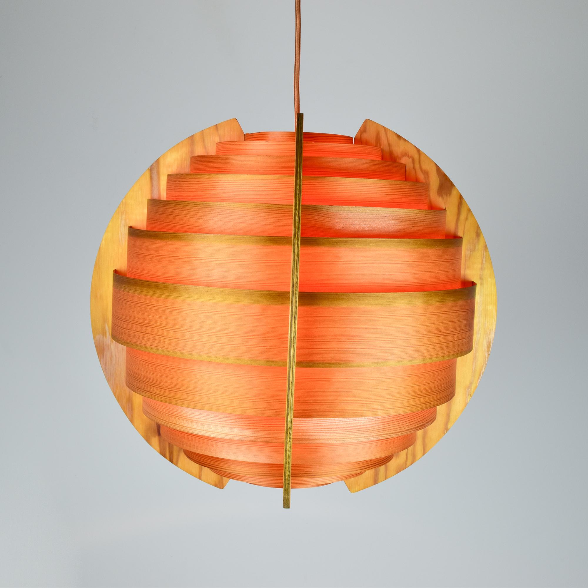 Elegance Pine Pendant Light di Hans-Agne Jakobsson  Ellysett, anni '70 in vendita 6