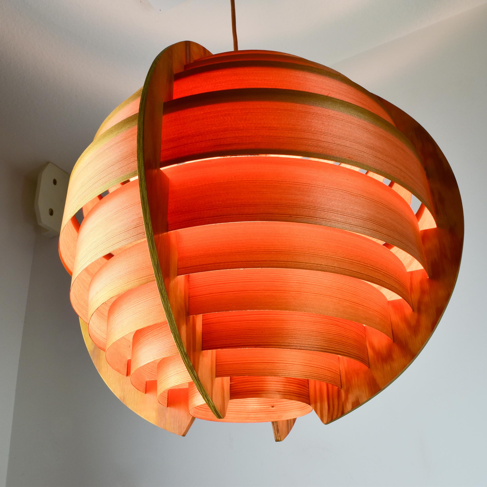 Svedese Elegance Pine Pendant Light di Hans-Agne Jakobsson  Ellysett, anni '70 in vendita