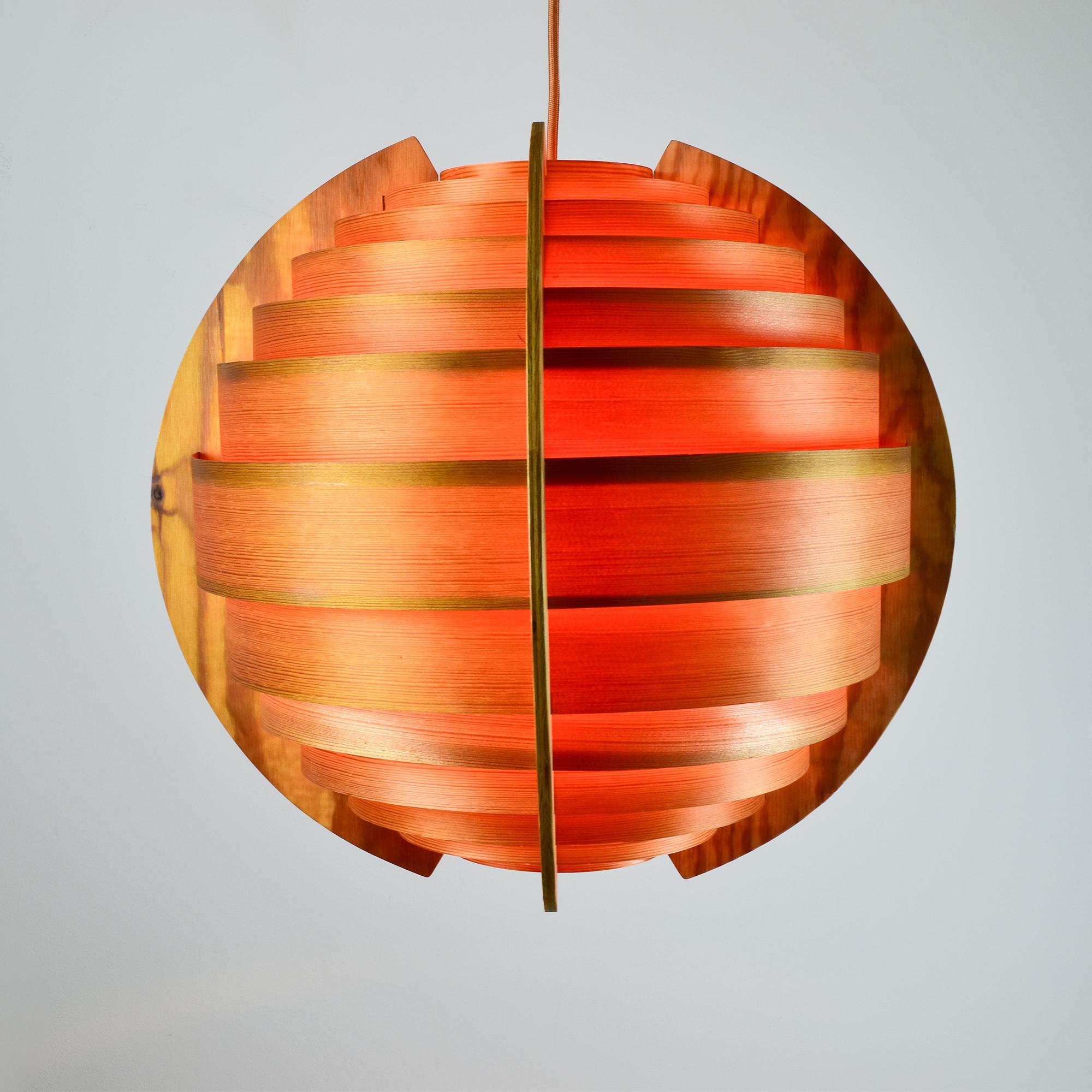 Elegance Pine Pendant Light di Hans-Agne Jakobsson  Ellysett, anni '70 In condizioni buone in vendita a Bad Säckingen, DE