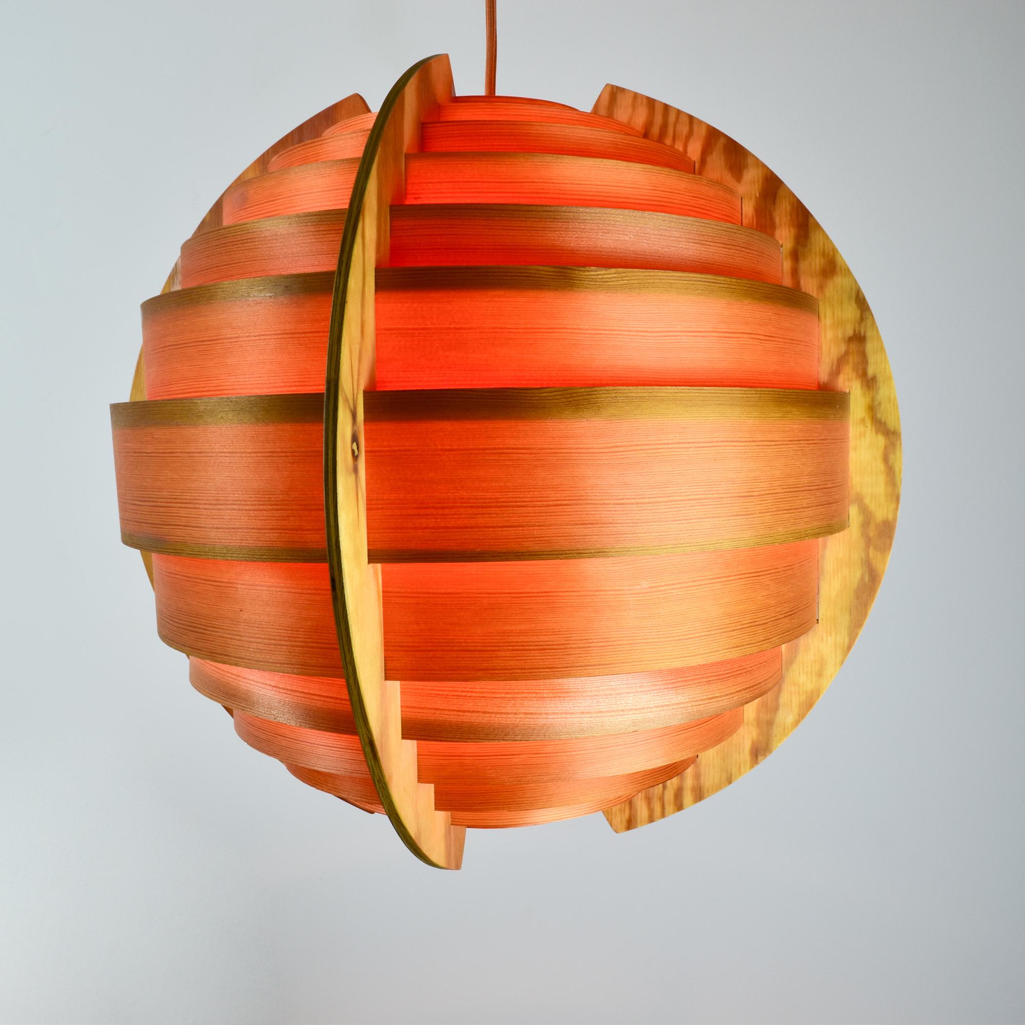 Legno Elegance Pine Pendant Light di Hans-Agne Jakobsson  Ellysett, anni '70 in vendita