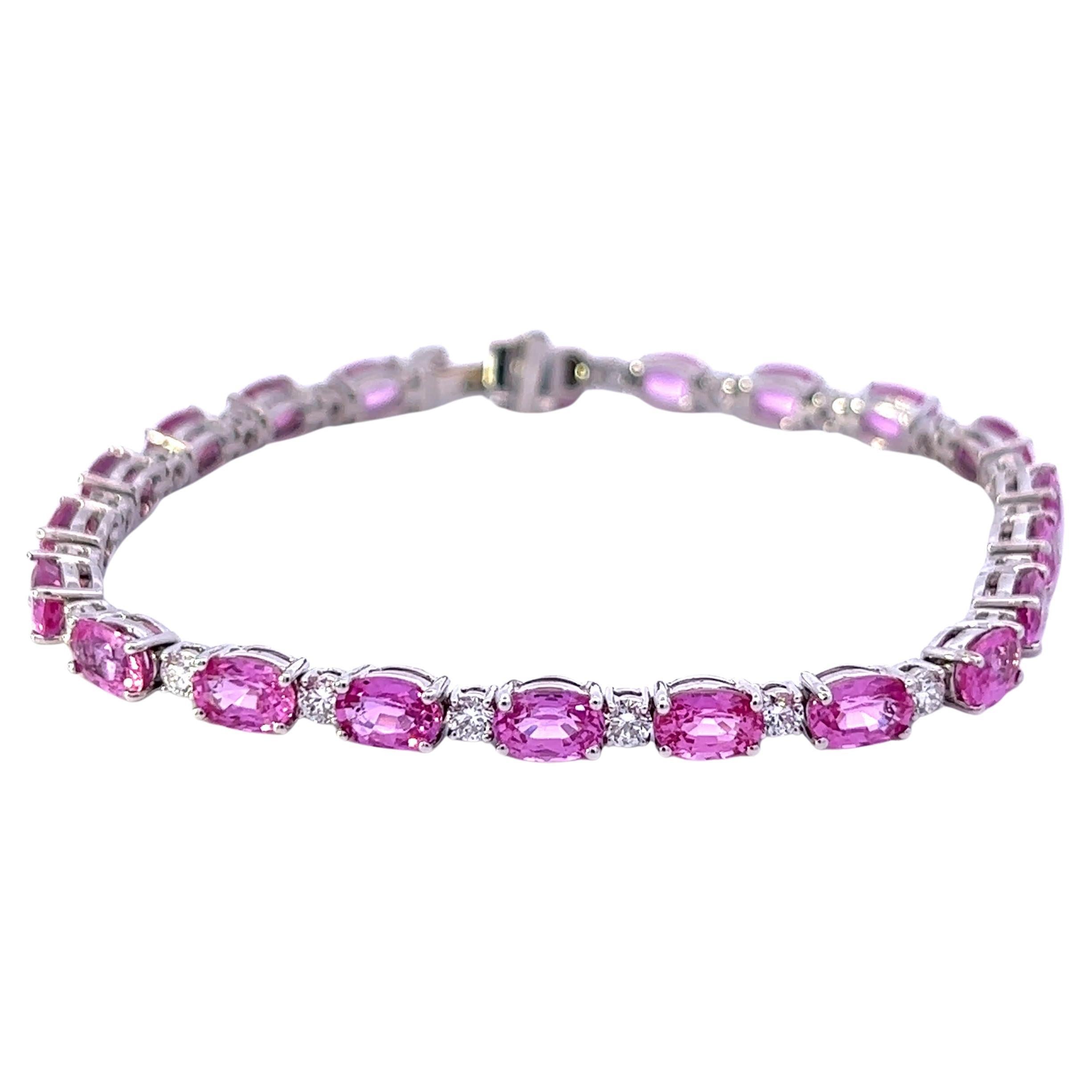 Bracciale Eleg Eleg con pietre preziose rosa in vendita