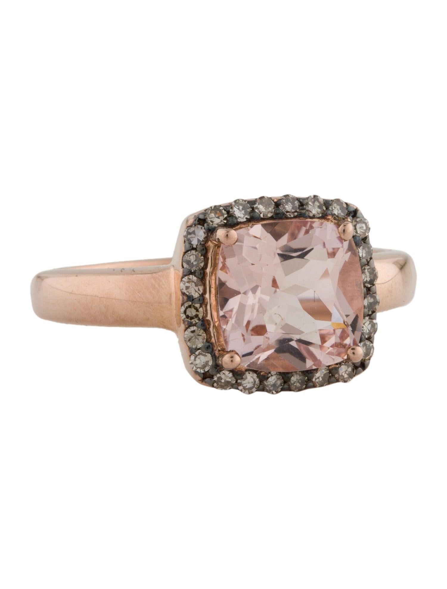 Embrace the tender beauty of dawn with our Elegant Pink Gemstone Grace ring, a mesmerizing creation that captures the essence of a gentle sunrise. Crafted with precision and passion, this exquisite ring features a stunning 2.3 carat Morganite