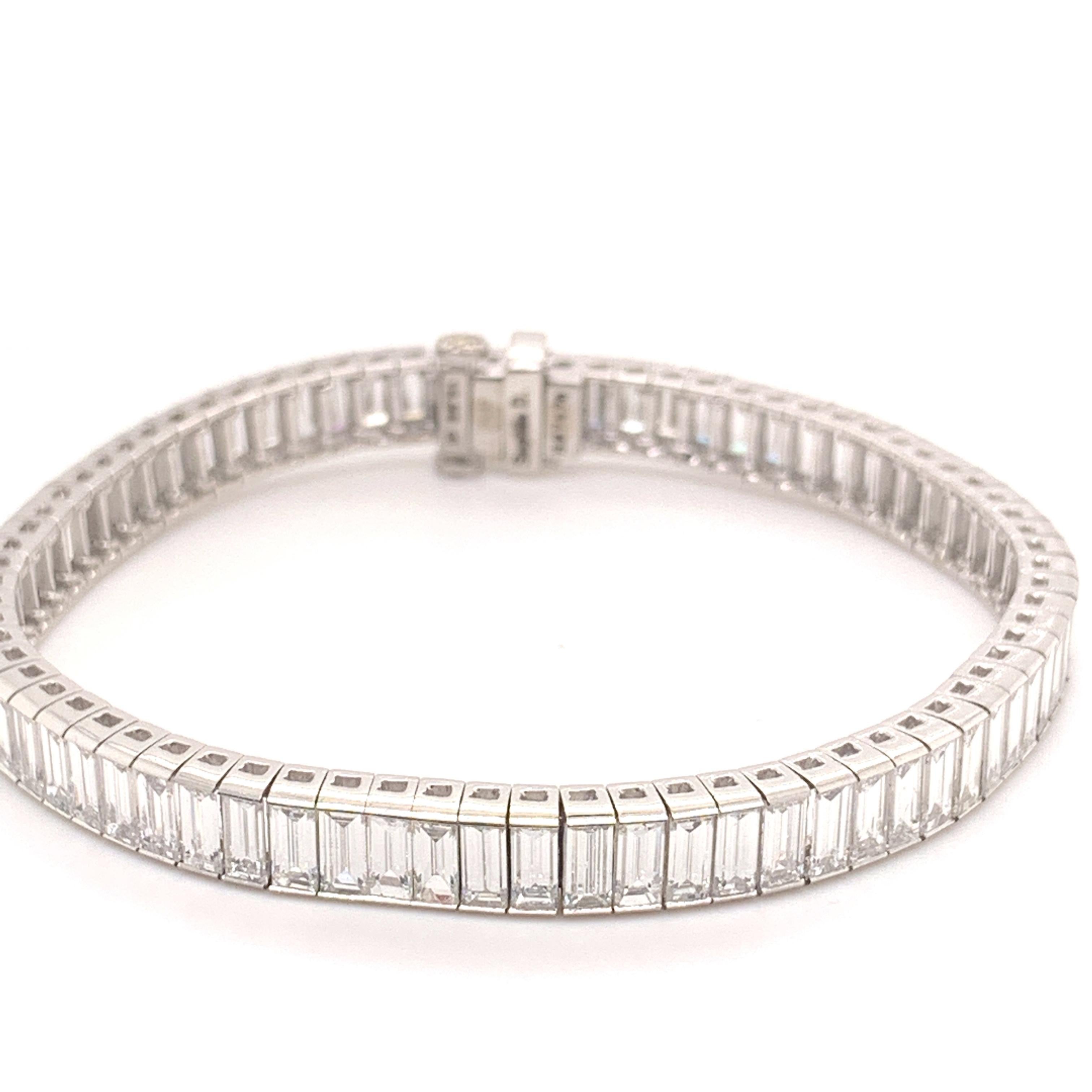 baguette diamond tennis bracelet