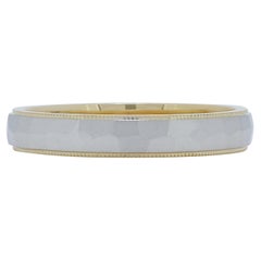 Elegant Platinum & 18K White Gold Band Ring
