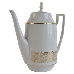 Mid-Century Birkenhammer Czechoslovakian Porcelain Coffee Pot, 1969