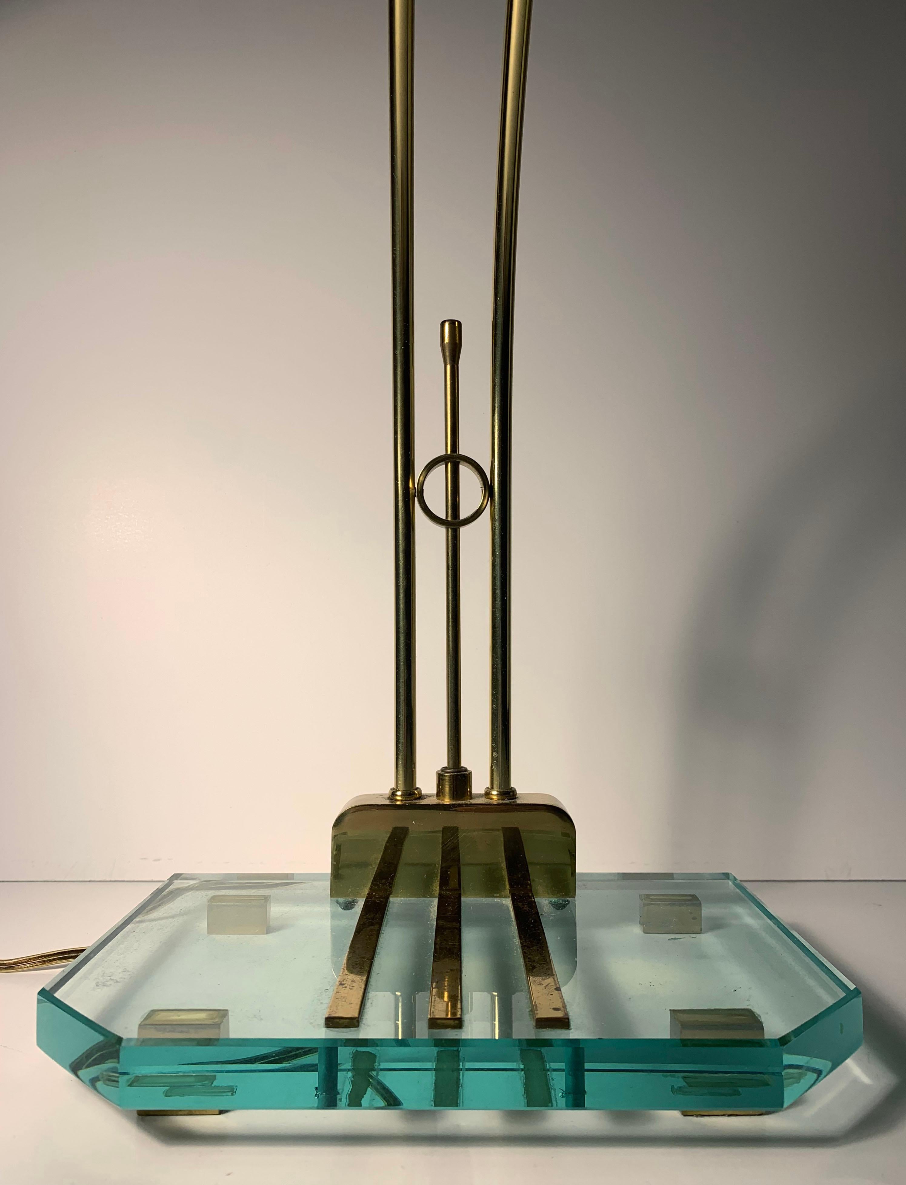 Brass Elegant Post Modern Desk Lamp For Sale