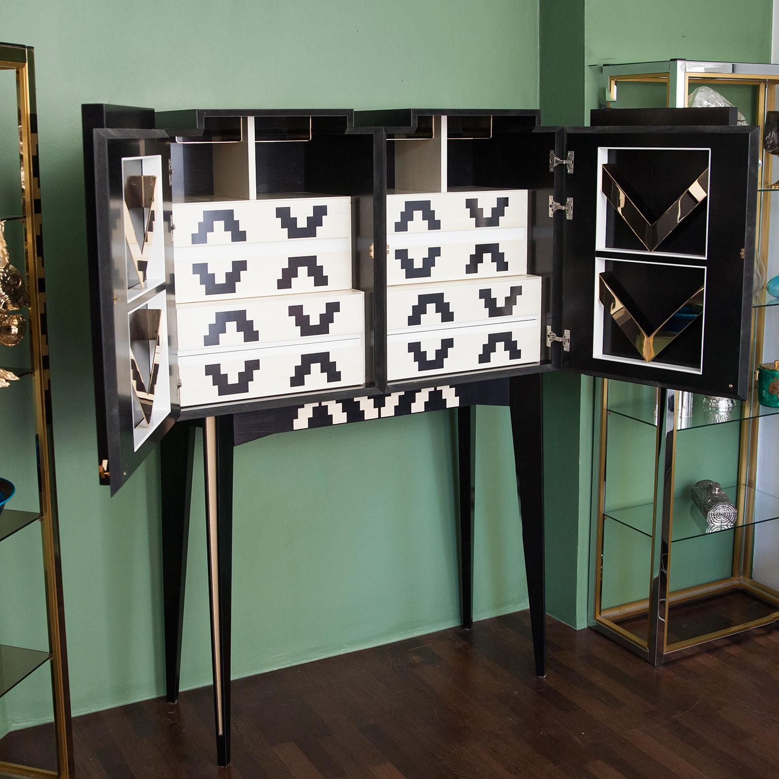 Italian Elegant Post Modern Masterpiece Cabinet, Italy, 2000 For Sale