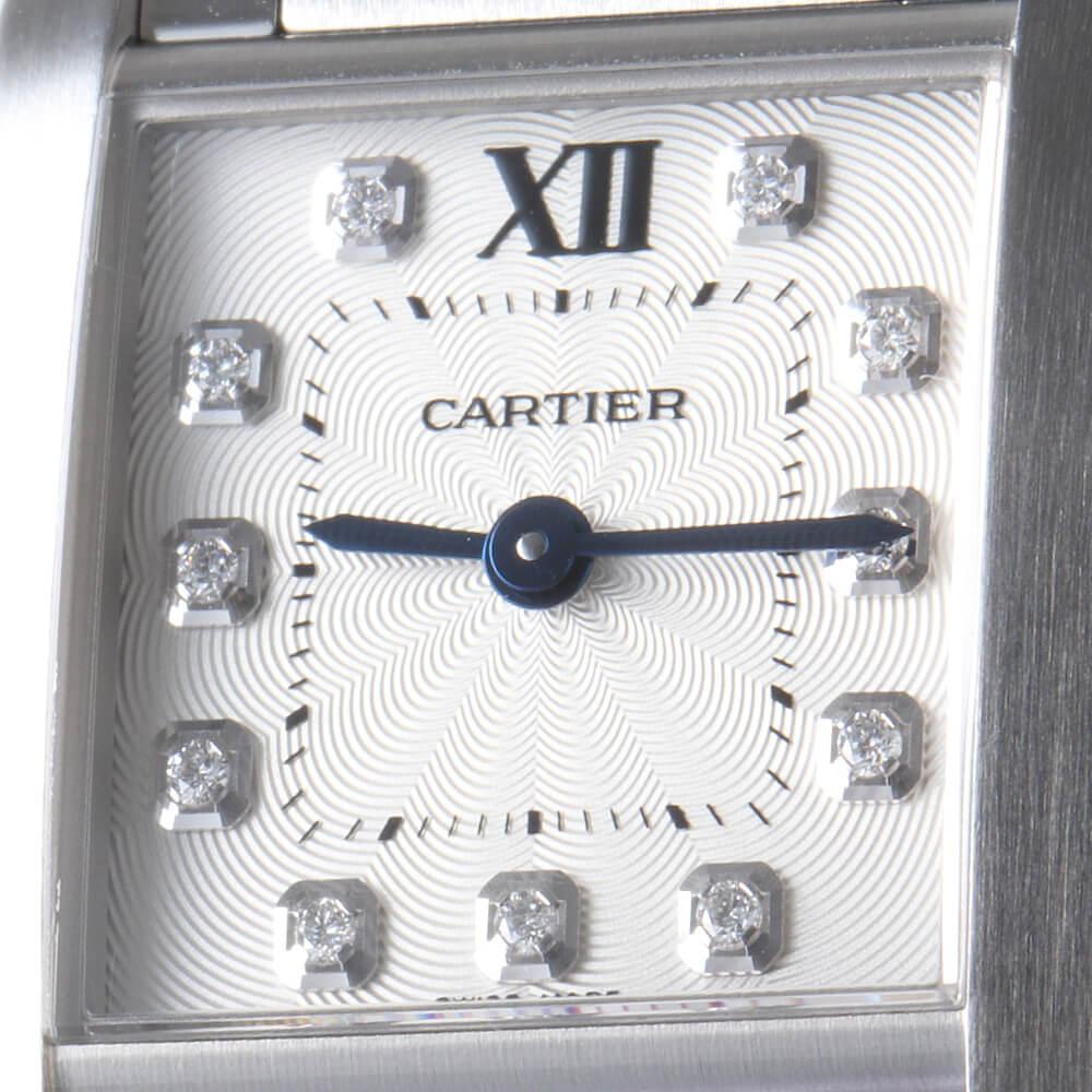 Elegant Pre-Owned Cartier Tank Française SM WE110006 Ladies Luxury Timepiece 2