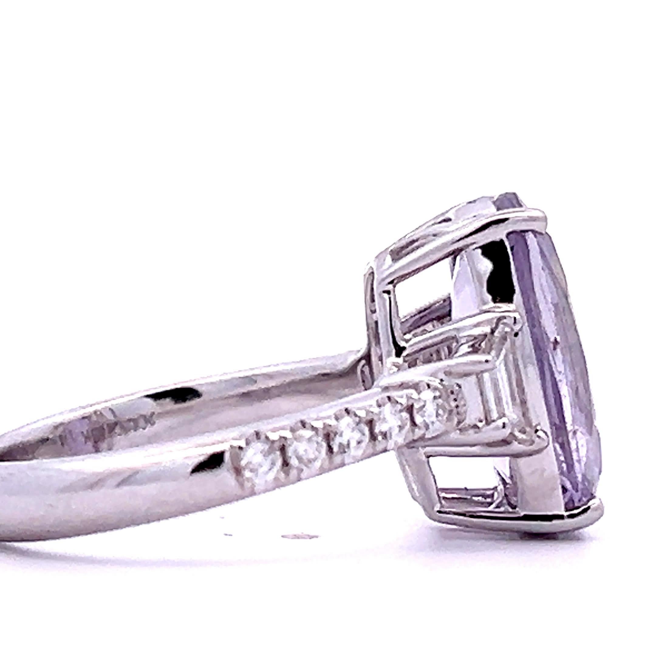 Women's Elegant Purple Gemstone Ring For Sale