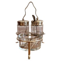 Elegant quality antique Edwardian cruet set