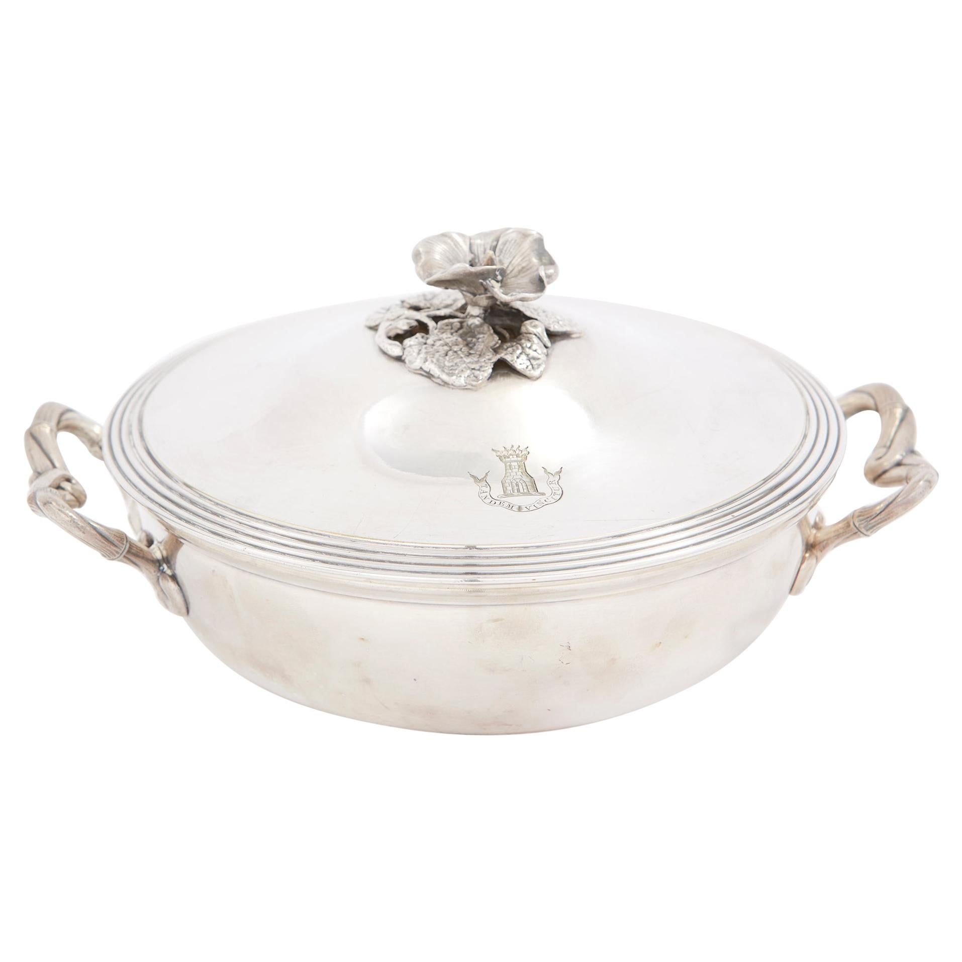 Elegant / Refined French Silver Covered Dish