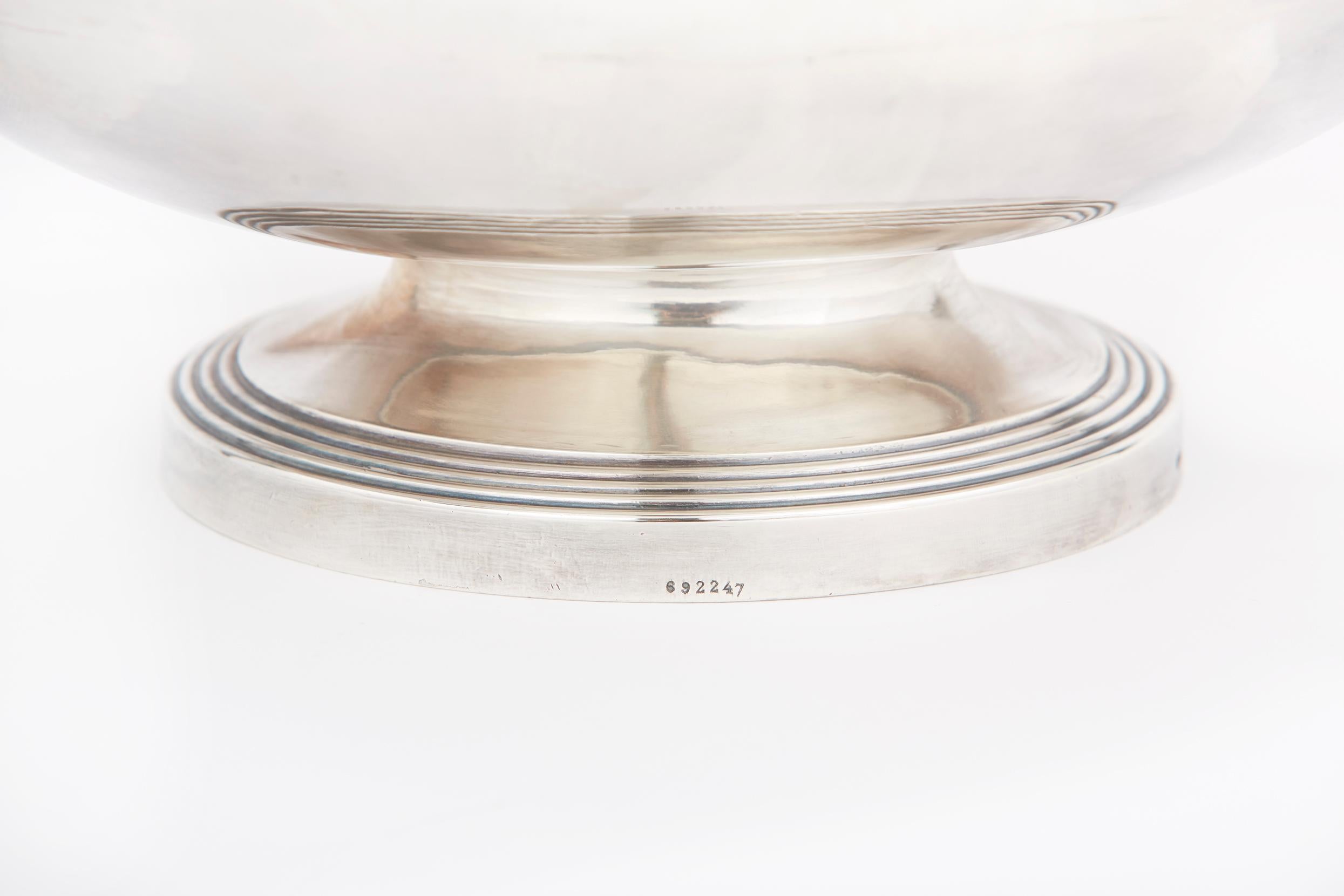 Elegante / Refinada Sopera Cubierta de Plato de Plata Francesa Francés en venta
