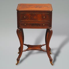 Elegant Regency Brass Mounted Flame Mahogany Side Table