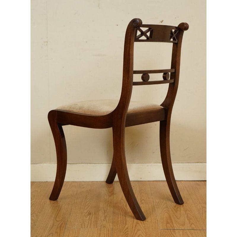 Elegant Regency Style Sabre Legged Dinning Chairs 3