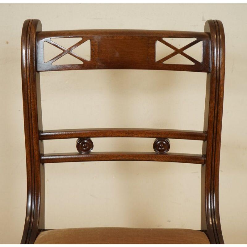 Elegant Regency Style Sabre Legged Dinning Chairs 1