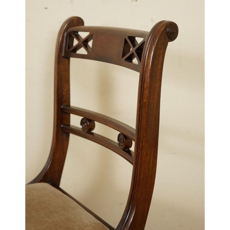 Elegant Regency Style Sabre Legged Dinning Chairs 2