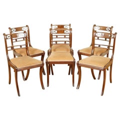 Elegant Regency Style Sabre Legged Dinning Chairs