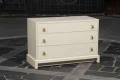 Elegant Restored Art Deco Chest by Widdicomb in Cream Lacquer- Pair Available