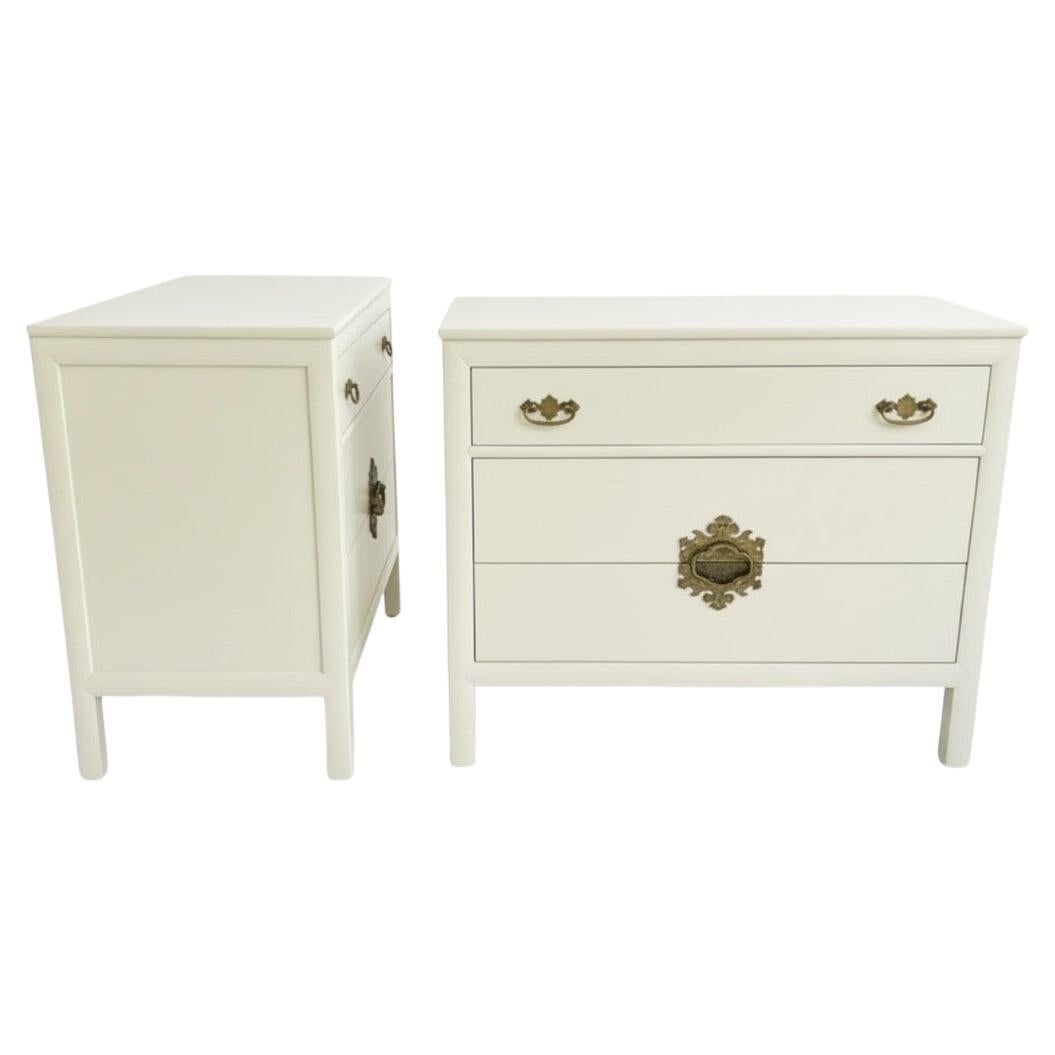 Elegant Restored Pair of Vintage Asian Modern Commodes by Ray Sabota, c 1970