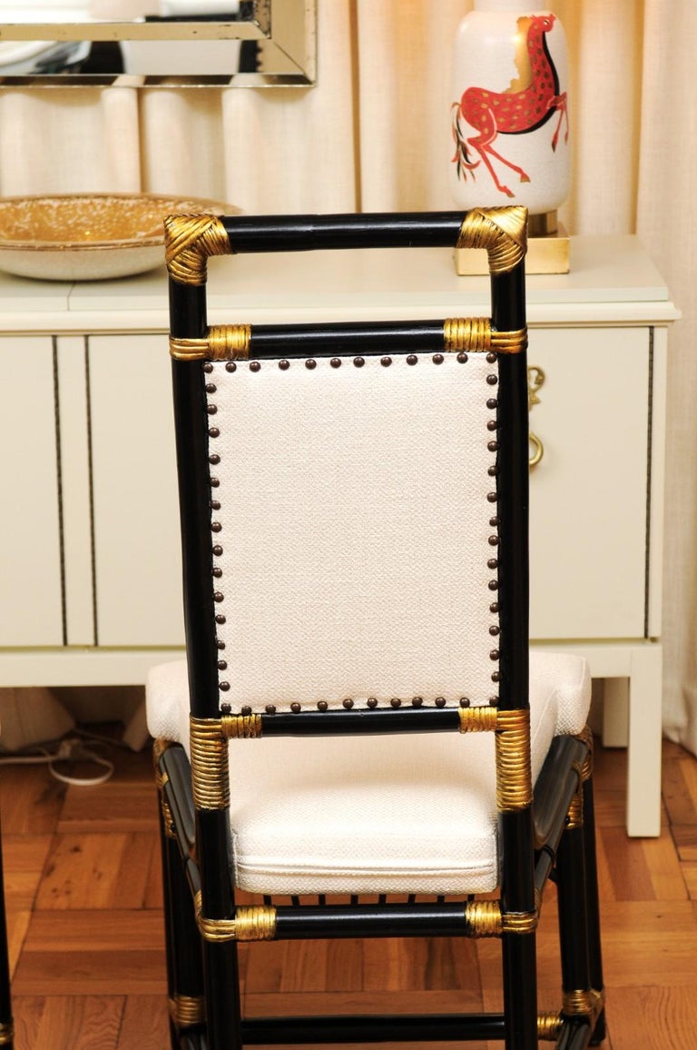 Elegant Restored Set of 12 Throne Dining Chairs by Henry Olko, circa