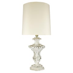 Elegant Rocaille Plaster Table Lamp in Serge Roche Style for Timeless Interiors