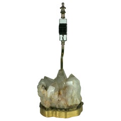 Elegant Rock Crystal Quartz Lamp
