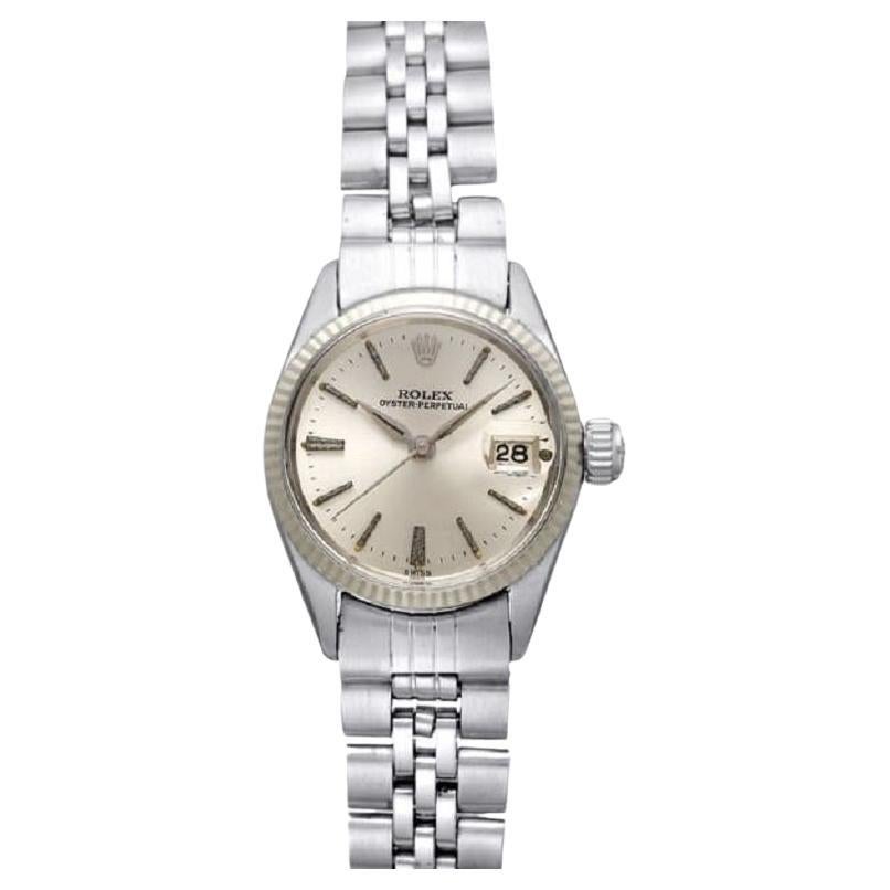 Elegant ROLEX 6517 Oyster Perpetual Date Watch - Classic Swiss Timepiece