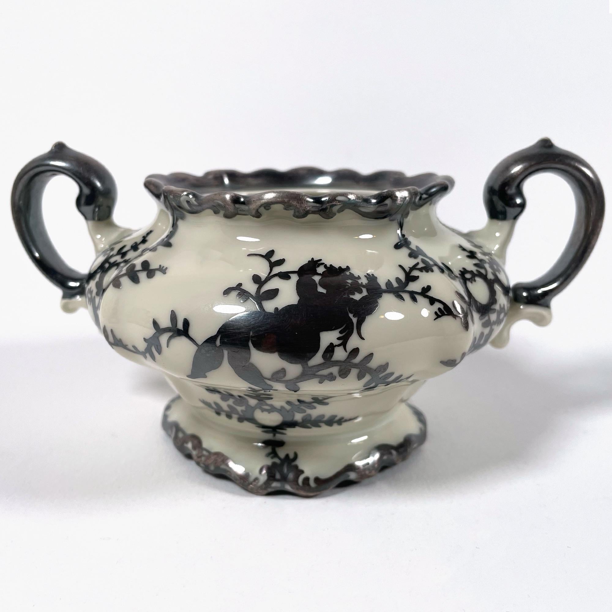 Élégant sucrier et cruche à lait Rosenthal Pompadour, années 1940 en vente 5