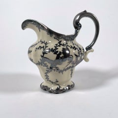 Elegant Rosenthal Pompadour Sugar Bowl and Milk Jug, 1940s