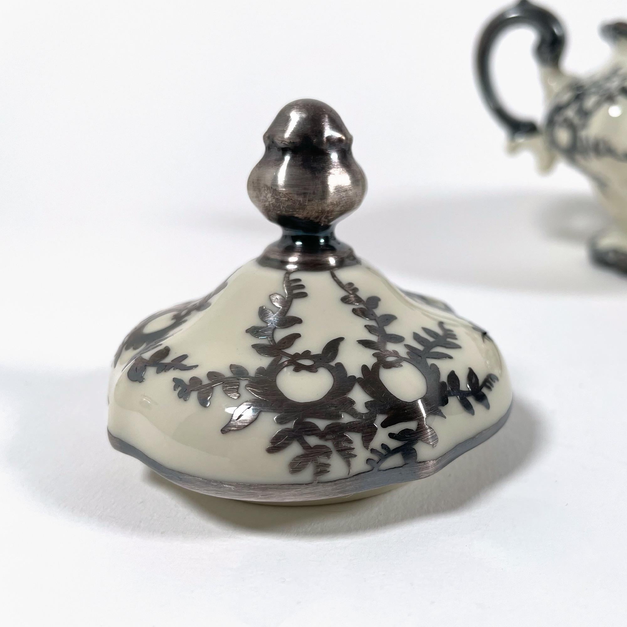 Élégant sucrier et cruche à lait Rosenthal Pompadour, années 1940 en vente 4