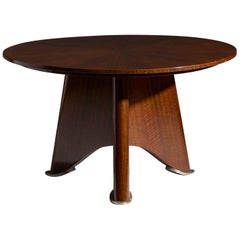 Elegant Rosewood Coffee Table Attributed to Jules Leleu