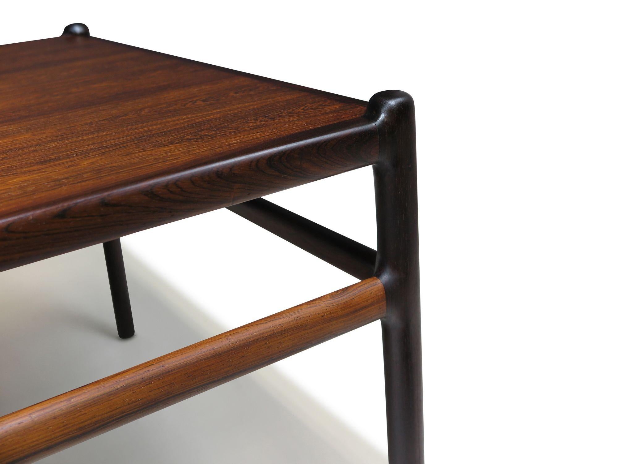 Elegant Rosewood Coffee Table by Johannes Anderseon for CFC Silkeborg For Sale 6