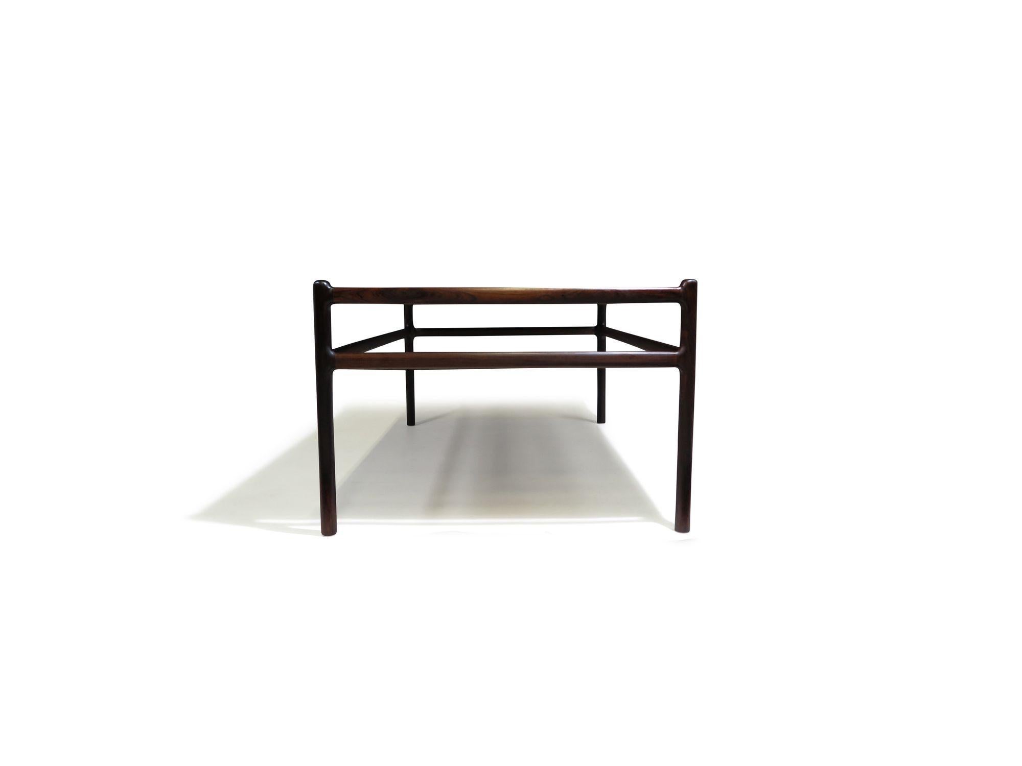 Elegant Rosewood Coffee Table by Johannes Anderseon for CFC Silkeborg For Sale 3