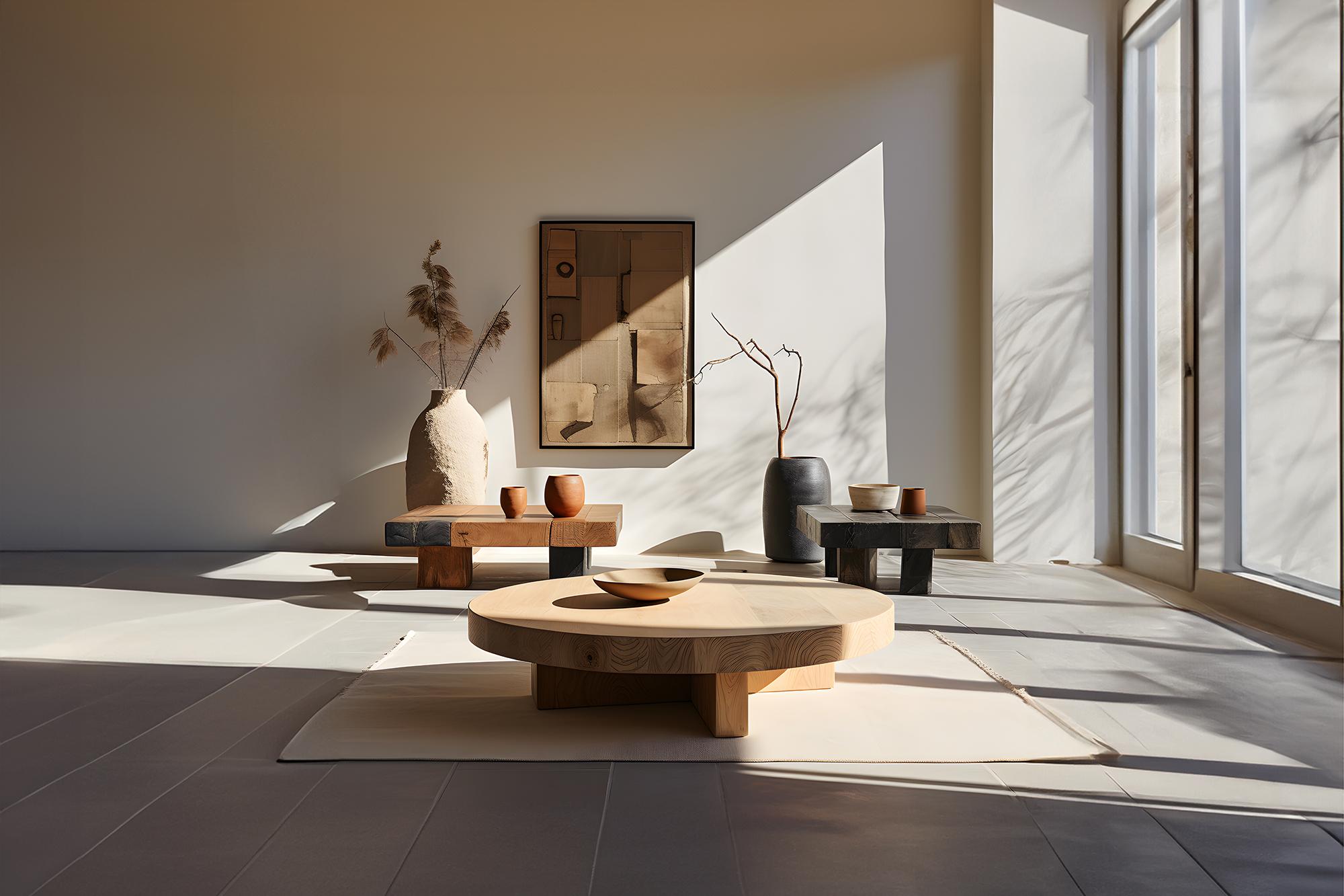 Mid-Century Modern Elegant Round Coffee Table - Understated Design Fundamenta 44 by NONO For Sale