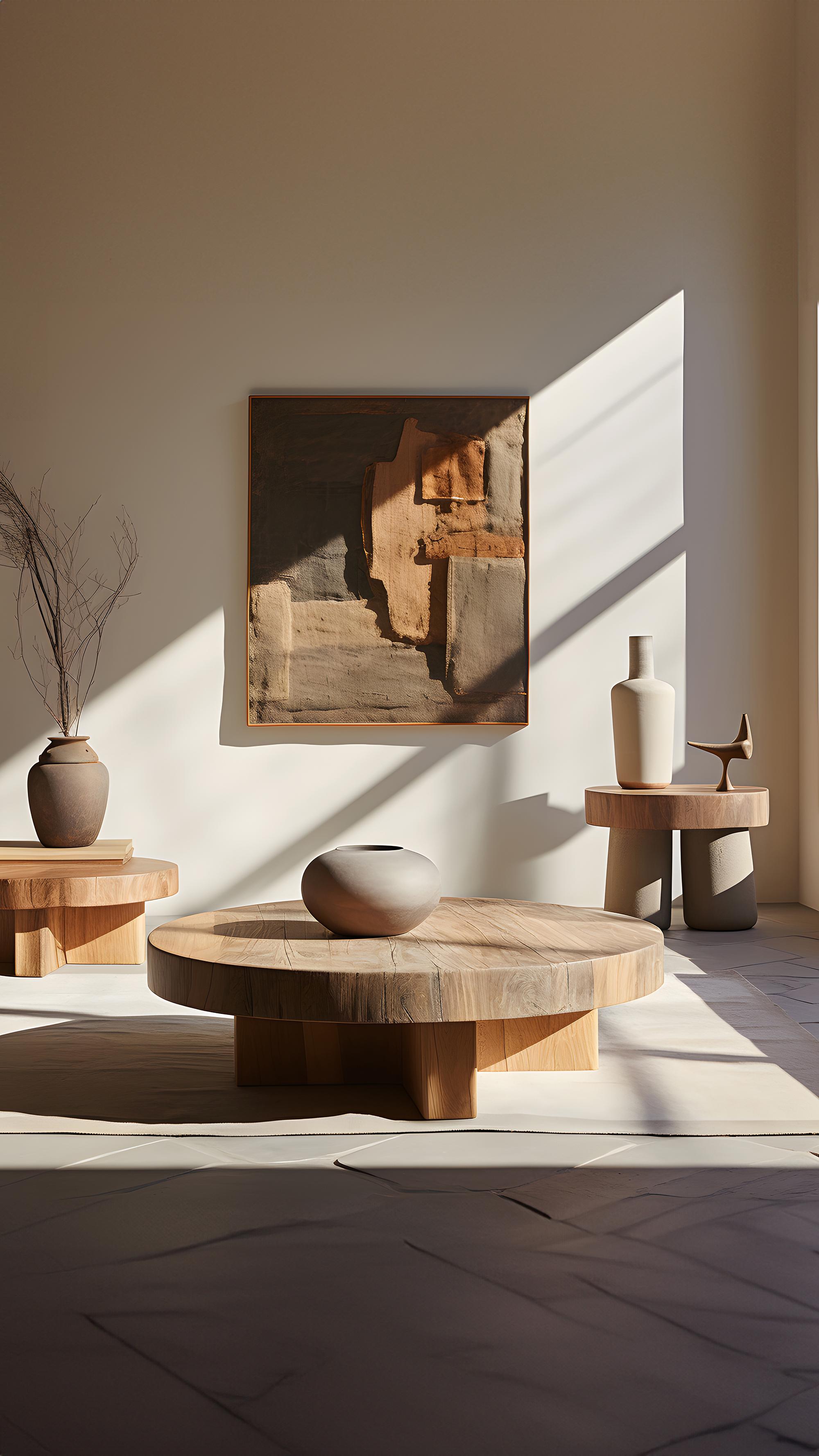 Contemporary Elegant Round Coffee Table - Understated Design Fundamenta 44 by NONO For Sale