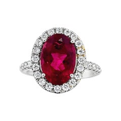 Elegant Ruby and Diamond Ring
