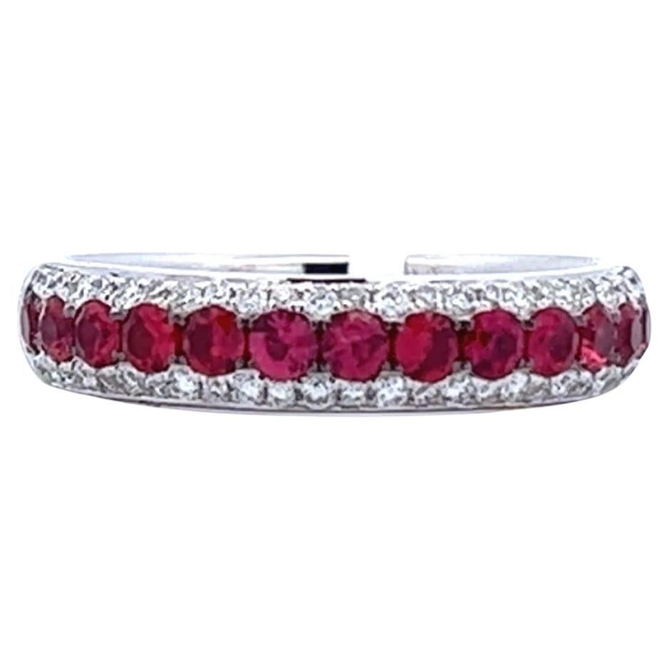 Elegant Ruby and Diamond Ring