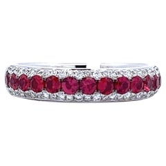 Elegant Ruby and Diamond Ring