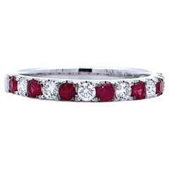 Elegant Ruby and Diamond Ring