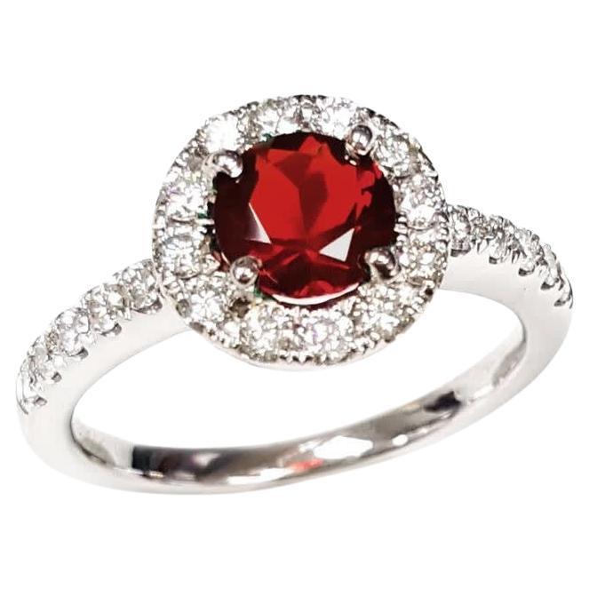 Elegant Ruby and Diamond Ring