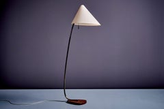 Elegant Rupert Nikoll Floor Lamp with red Marble Base