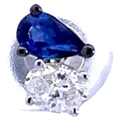 Ohrringe mit Saphiren und Diamanten