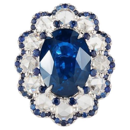 Elegant Sapphire and Diamond Ring at 1stDibs